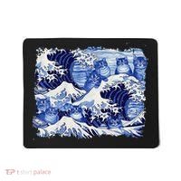 Blue Cats Wave For Kamala Funny Cat Owners Kamala Harris Gift Mousepad thumb 0