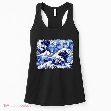 Blue Cats Wave For Kamala Funny Cat Owners Kamala Harris Gift Women's Tank Top