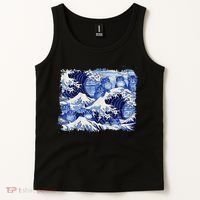 Blue Cats Wave For Kamala Funny Cat Owners Kamala Harris Gift Tank Top thumb 2