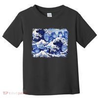 Blue Cats Wave For Kamala Funny Cat Owners Kamala Harris Gift Toddler T-Shirt thumb 0