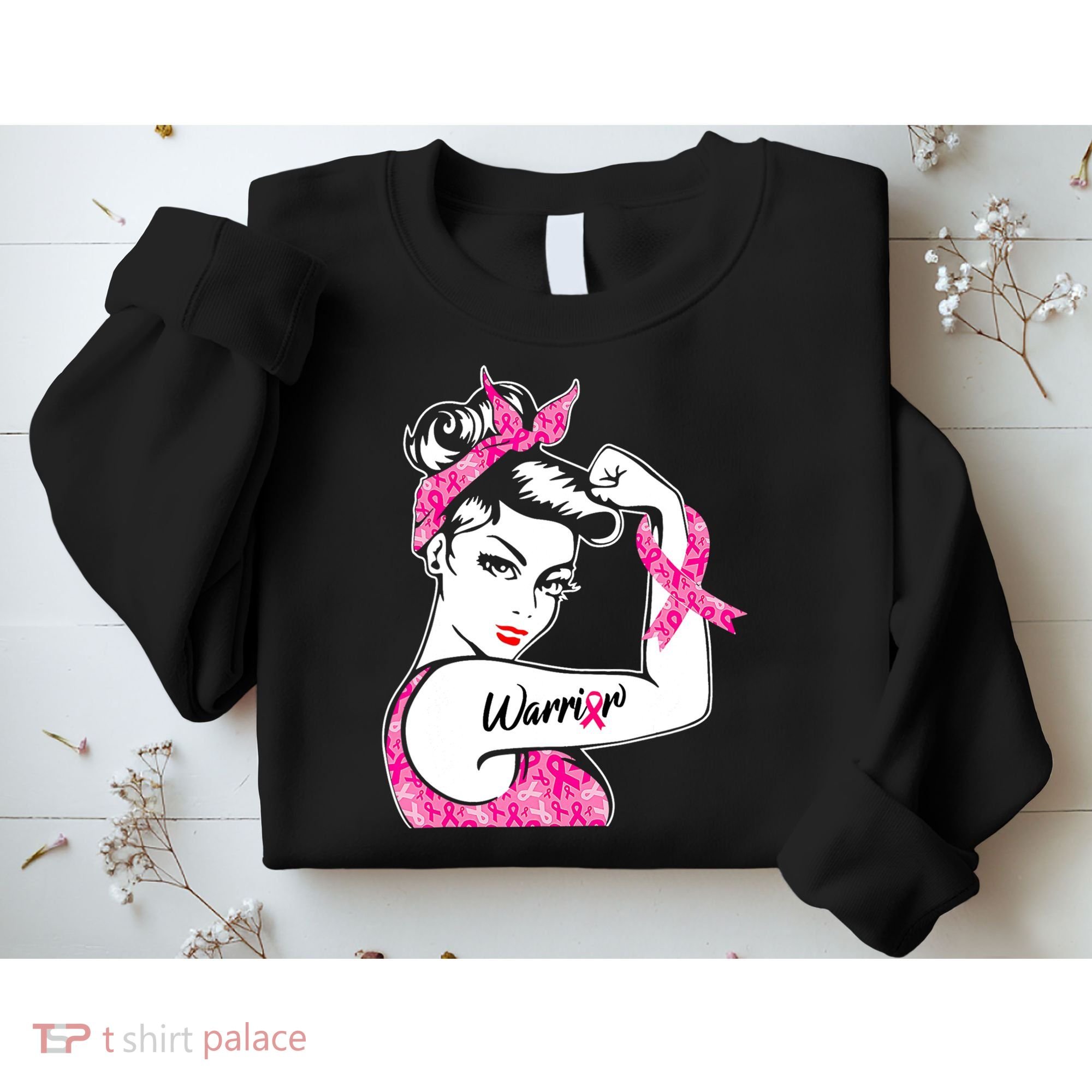 Breast Cancer Warrior Pink Ribbon Breast Cancer Awareness Sweatshirt