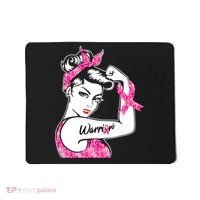 Breast Cancer Warrior Pink Ribbon Breast Cancer Awareness Mousepad thumb 0