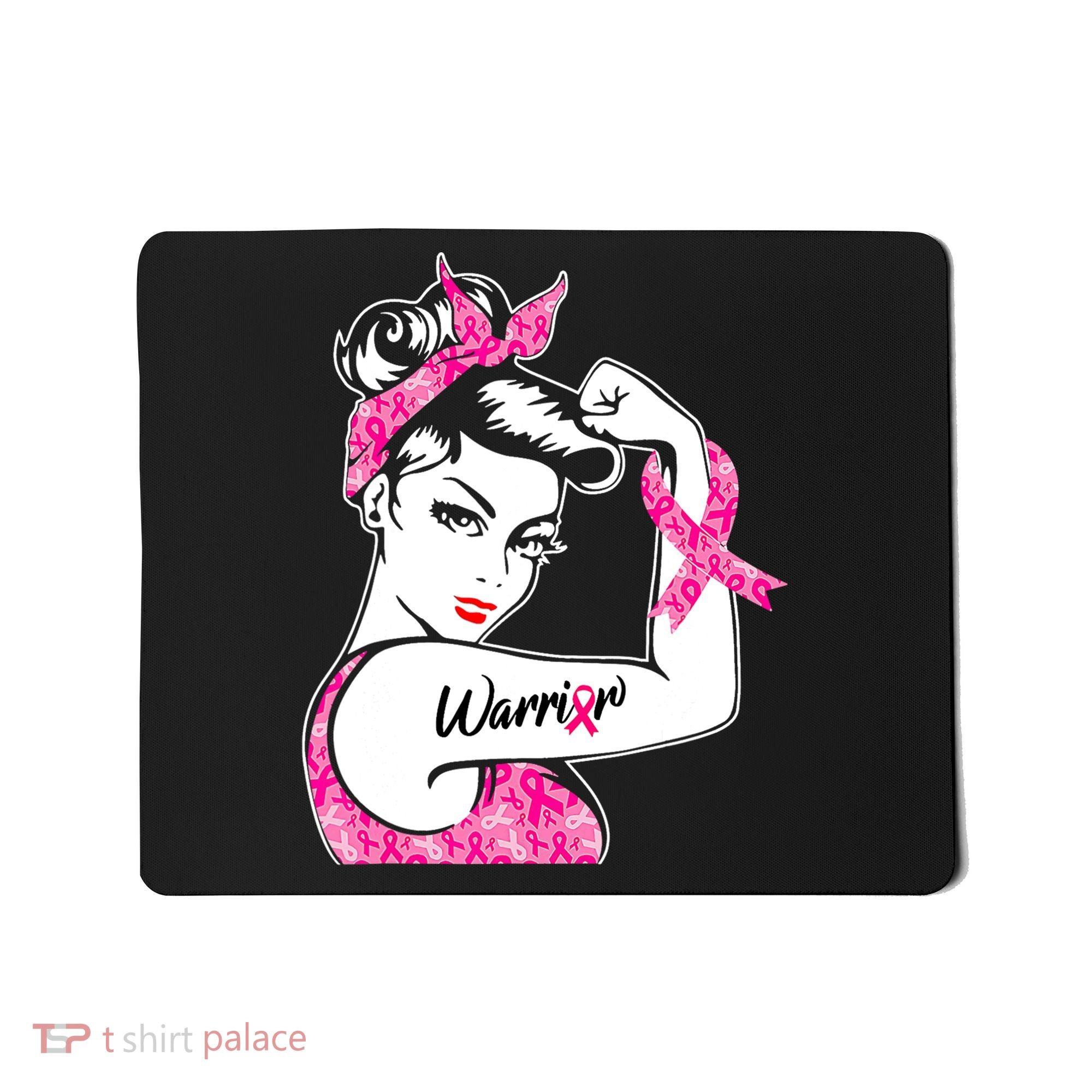 Breast Cancer Warrior Pink Ribbon Breast Cancer Awareness Mousepad