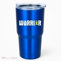 Bladder Cancer Warrior Gift Awareness Fighter Quote Saying Gift Tumbler thumb 0