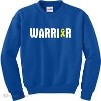 Bladder Cancer Warrior Gift Awareness Fighter Quote Saying Gift Kids Sweatshirt thumb 0