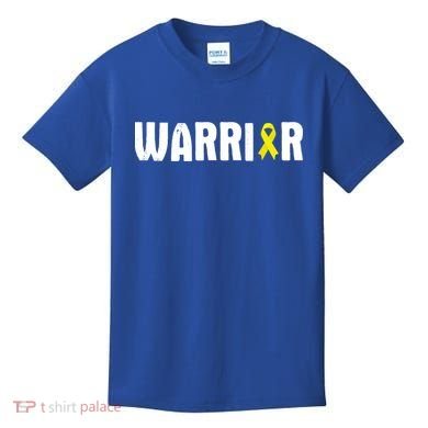 Bladder Cancer Warrior Gift Awareness Fighter Quote Saying Gift Kids T-Shirt