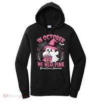 Breast Cancer Women Halloween In October We Wear Pin.K Women's Hoodie thumb 0