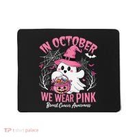 Breast Cancer Women Halloween In October We Wear Pin.K Mousepad thumb 0