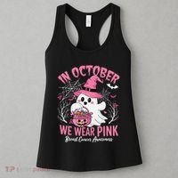Breast Cancer Women Halloween In October We Wear Pin.K Women's Tank Top thumb 3