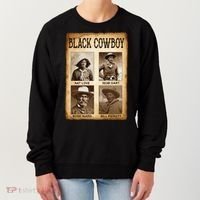 Black Cowboy Western Rodeo Melanin Black History Texas Women's Sweatshirt thumb 0