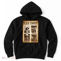 Black Cowboy Western Rodeo Melanin Black History Texas Hoodie thumb 0