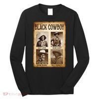 Black Cowboy Western Rodeo Melanin Black History Texas Long Sleeve Shirt thumb 0