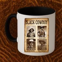 Black Cowboy Western Rodeo Melanin Black History Texas Coffee Mug thumb 2