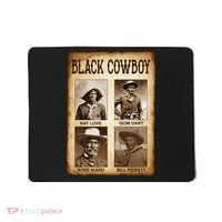 Black Cowboy Western Rodeo Melanin Black History Texas Mousepad thumb 0