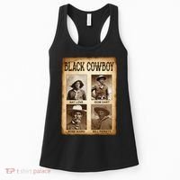 Black Cowboy Western Rodeo Melanin Black History Texas Women's Tank Top thumb 0