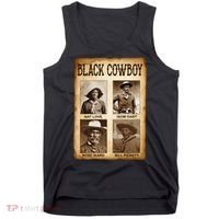 Black Cowboy Western Rodeo Melanin Black History Texas Tank Top thumb 0