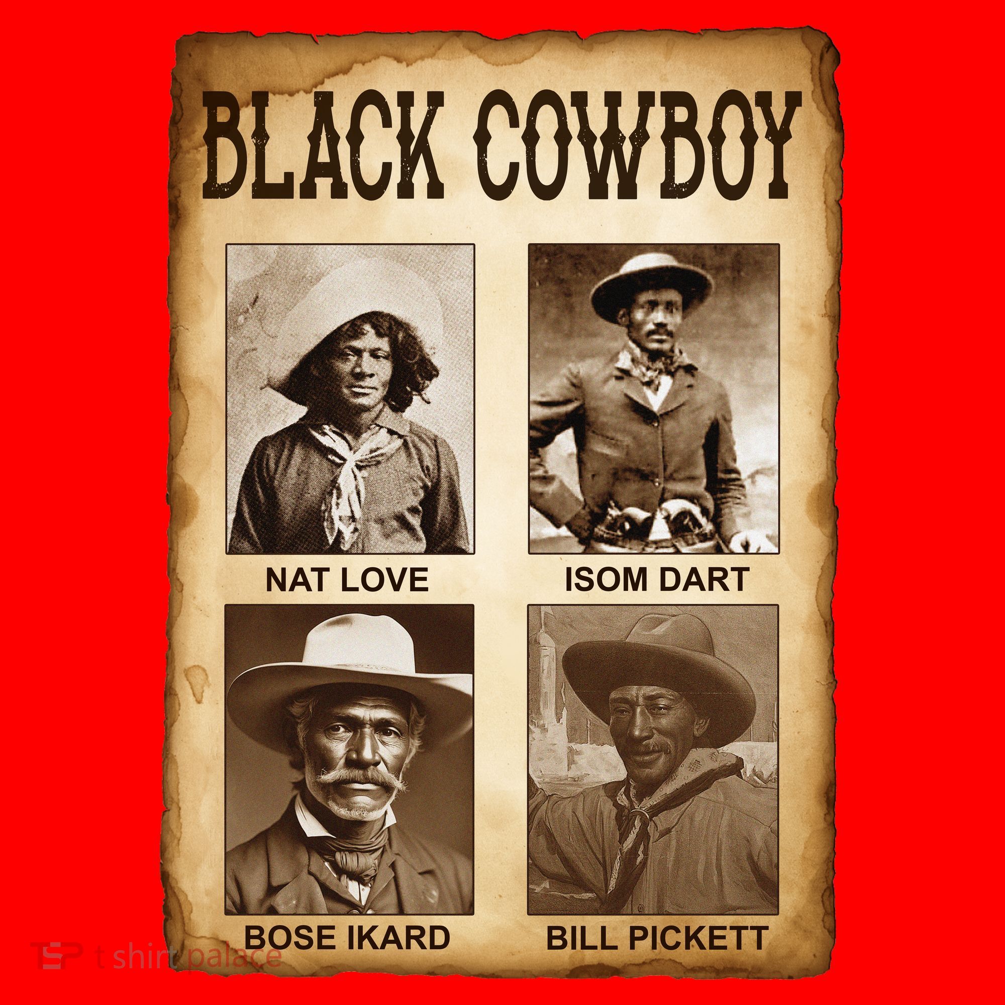 Black Cowboy Western Rodeo Melanin Black History Texas Santa Hat