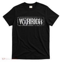 Brain Cancer Warrior Grey Military Style Ribbon T-Shirt thumb 0