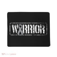 Brain Cancer Warrior Grey Military Style Ribbon Mousepad thumb 0
