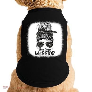Brain Cancer Warrior Gift Doggie Tank