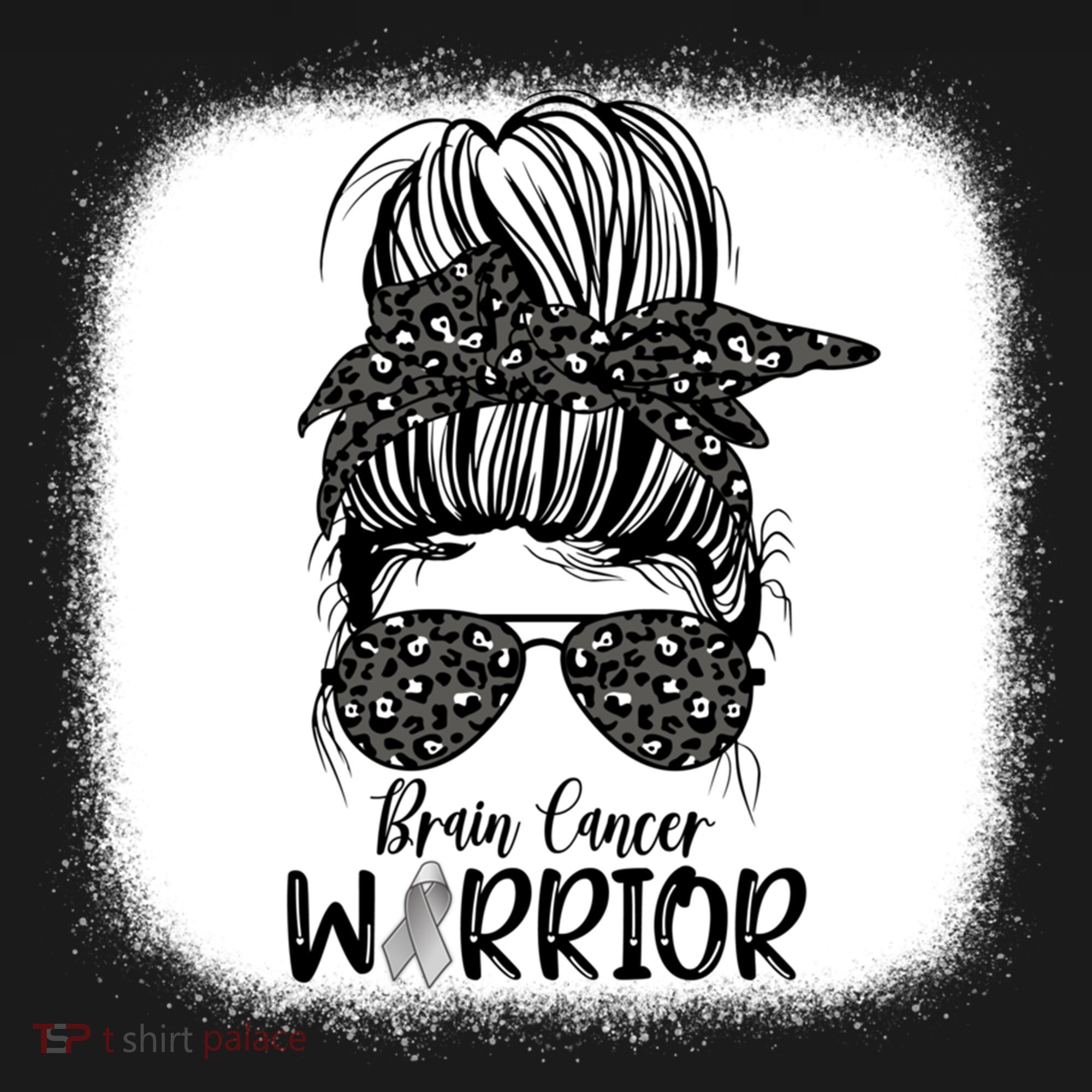 Brain Cancer Warrior Gift USA-Made Doggie Bandana