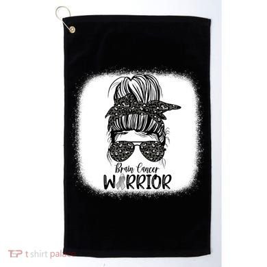 Brain Cancer Warrior Gift Golf Towel