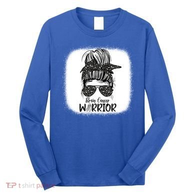 Brain Cancer Warrior Gift Long Sleeve Shirt