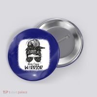 Brain Cancer Warrior Gift Button thumb 0
