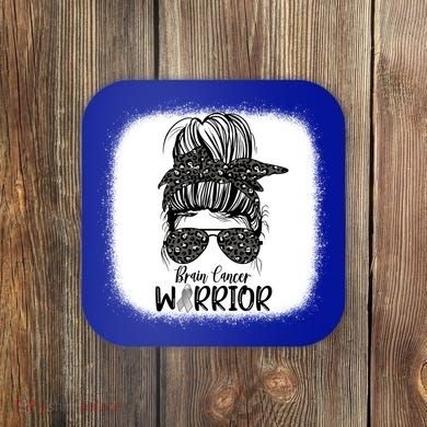 Brain Cancer Warrior Gift Coaster
