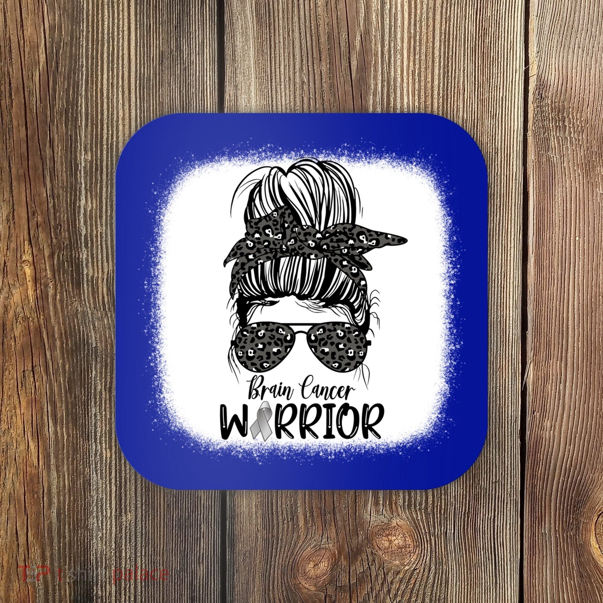 Brain Cancer Warrior Gift Coaster