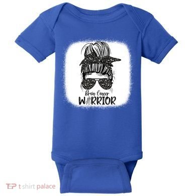 Brain Cancer Warrior Gift Baby Bodysuit