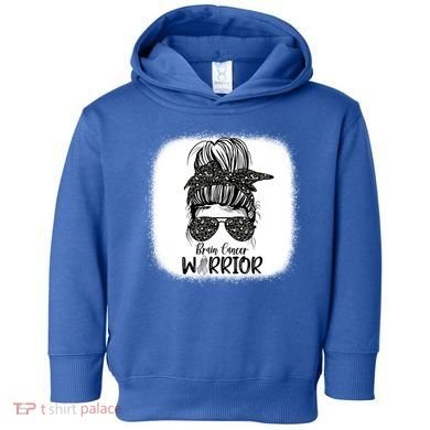 Brain Cancer Warrior Gift Toddler Hoodie