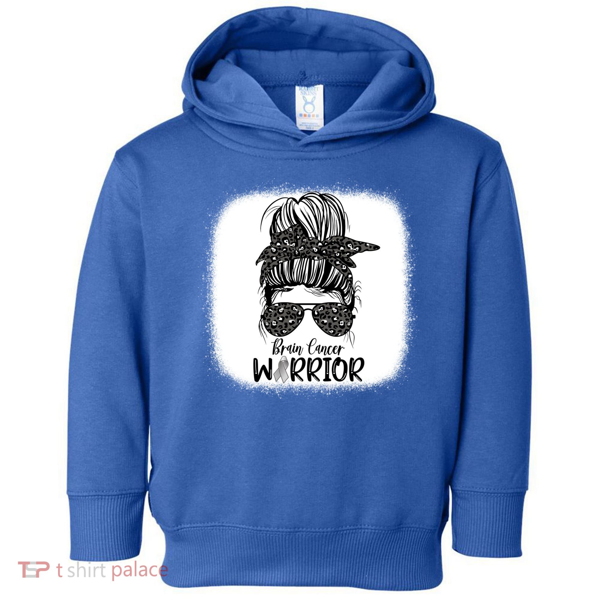 Brain Cancer Warrior Gift Toddler Hoodie