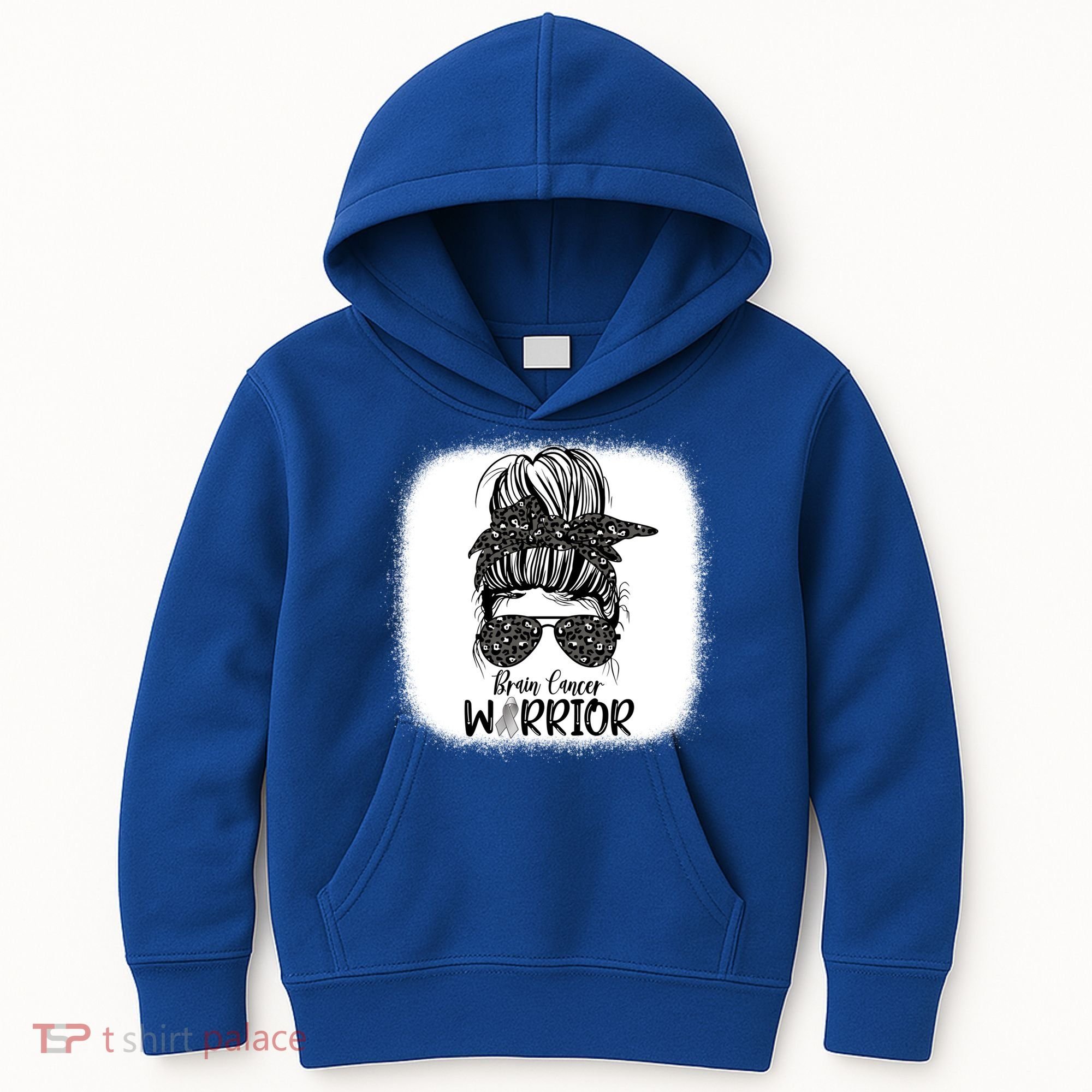 Brain Cancer Warrior Gift Kids Hoodie