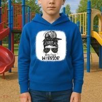 Brain Cancer Warrior Gift Kids Hoodie thumb 2