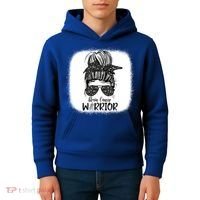 Brain Cancer Warrior Gift Kids Hoodie thumb 4