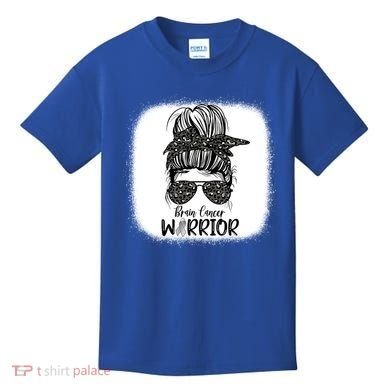 Brain Cancer Warrior Gift Kids T-Shirt