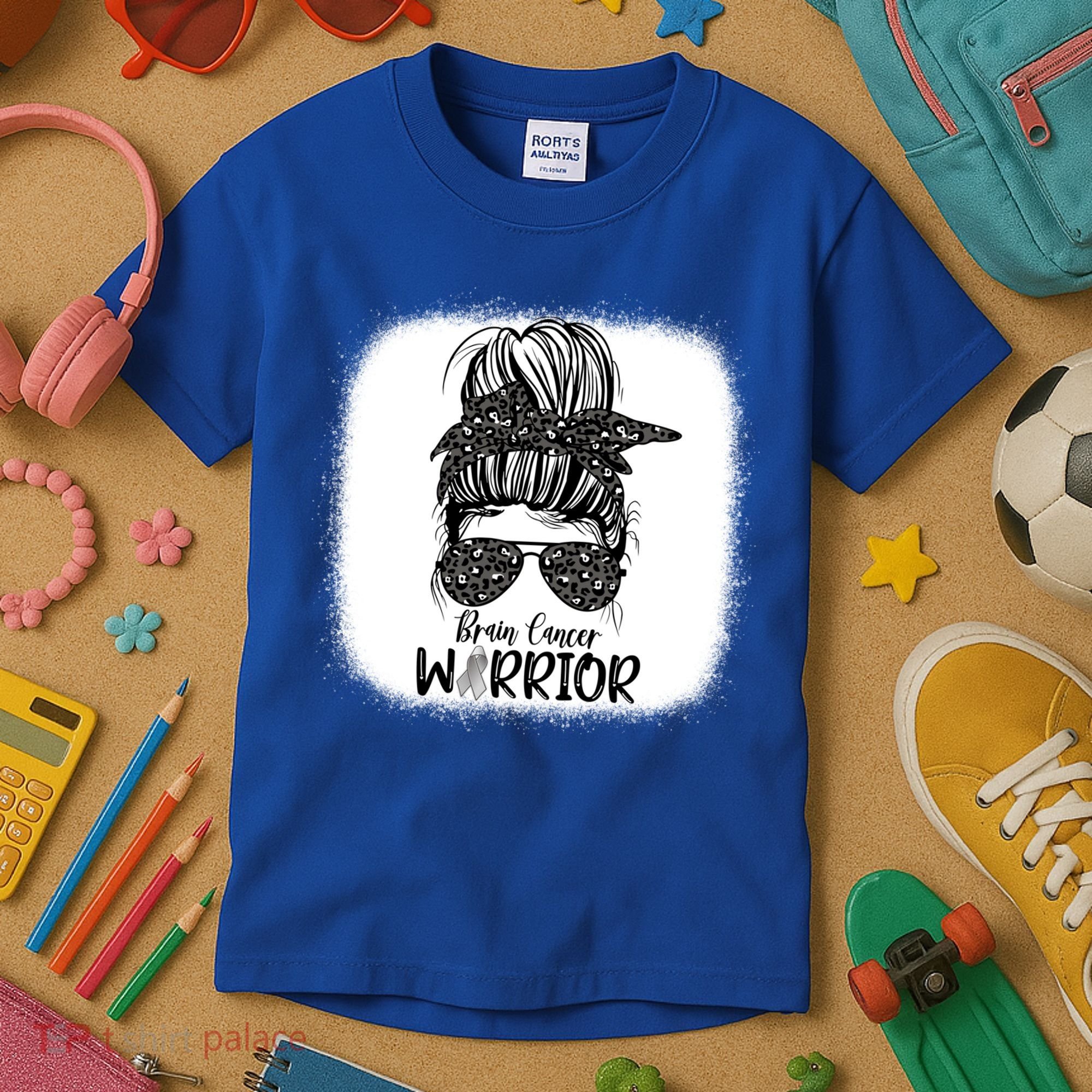 Brain Cancer Warrior Gift Kids T-Shirt