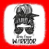 Brain Cancer Warrior Gift Santa Hat thumb 1