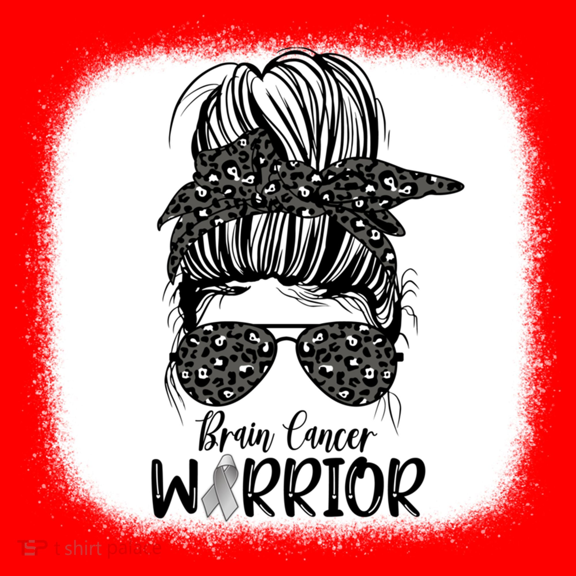 Brain Cancer Warrior Gift Santa Hat