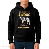 Bluetick Coonhound What Part Of Awooo DidnT You Understand Kids Hoodie thumb 4