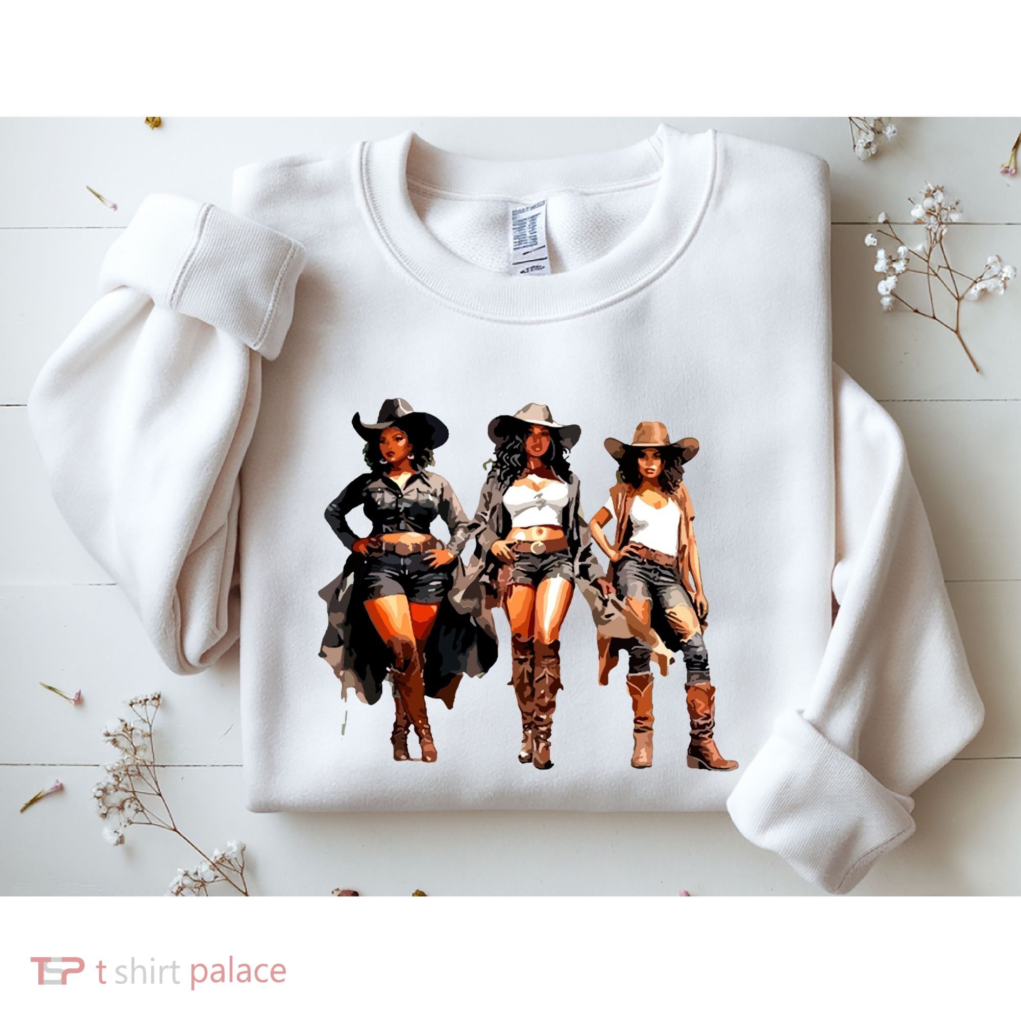 Black Cowgirl Western Rodeo Melanin Black History Texas Sweatshirt