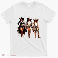 Black Cowgirl Western Rodeo Melanin Black History Texas T-Shirt thumb 0