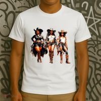 Black Cowgirl Western Rodeo Melanin Black History Texas T-Shirt thumb 3