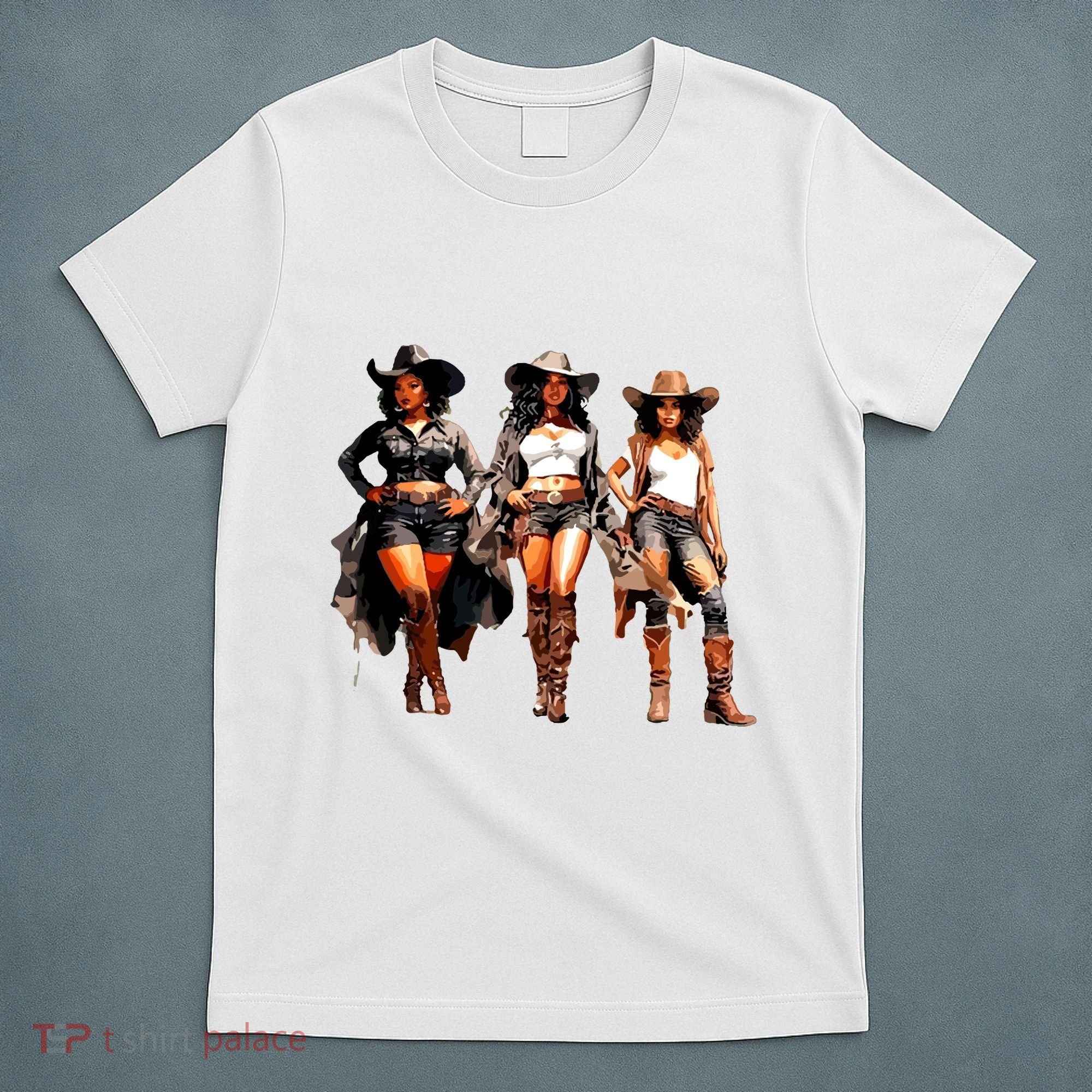 Black Cowgirl Western Rodeo Melanin Black History Texas T-Shirt
