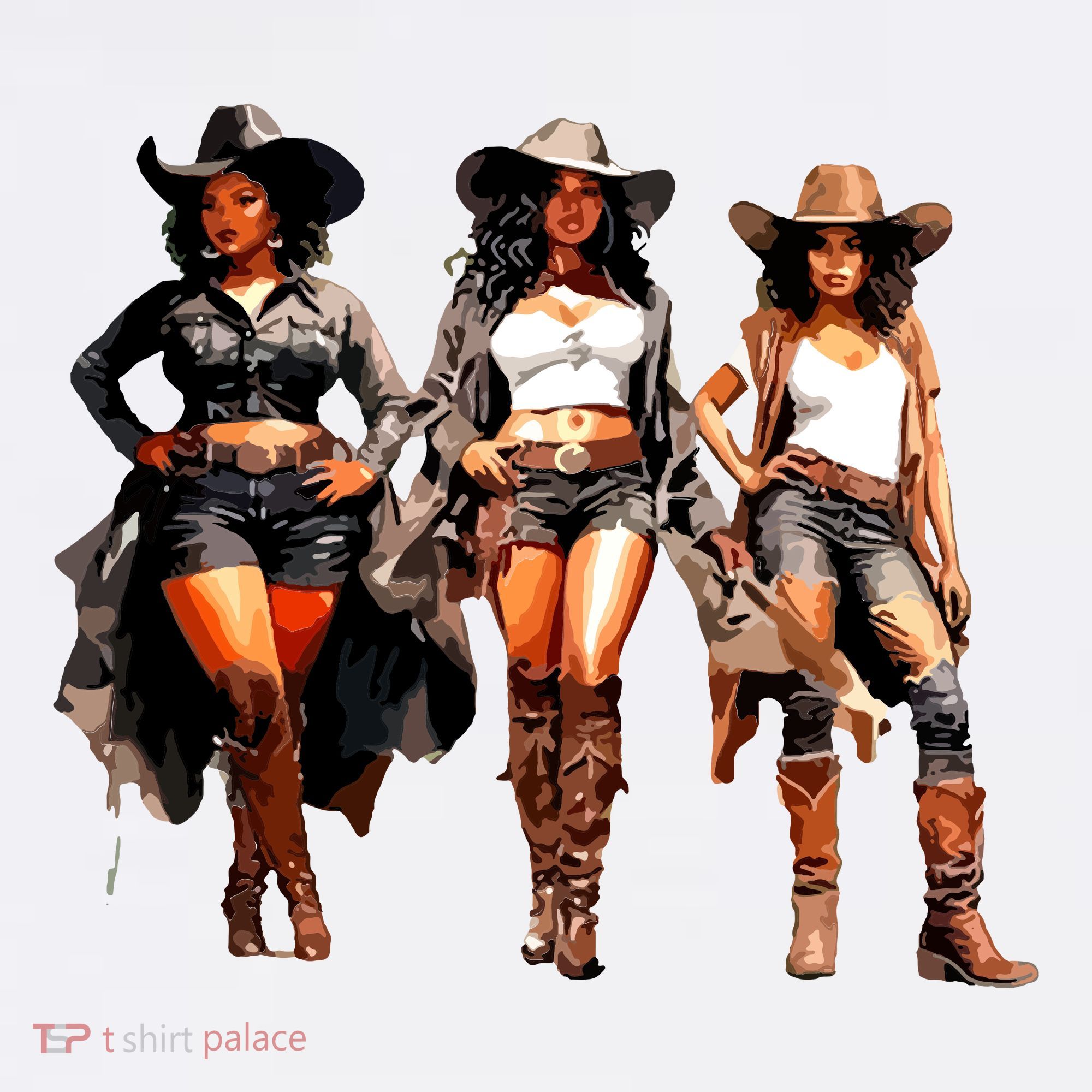 Black Cowgirl Western Rodeo Melanin Black History Texas T-Shirt