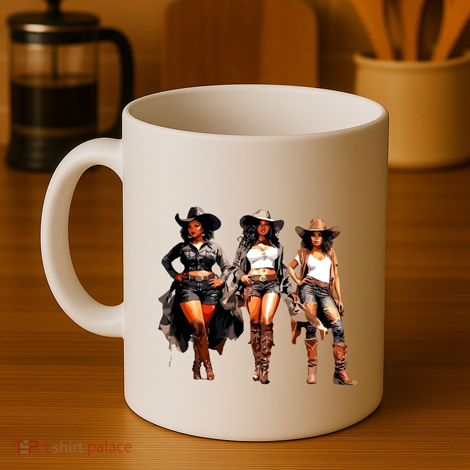 Black Cowgirl Western Rodeo Melanin Black History Texas Coffee Mug