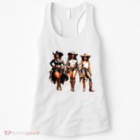 Black Cowgirl Western Rodeo Melanin Black History Texas Women's Tank Top thumb 0