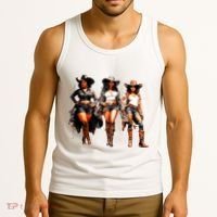 Black Cowgirl Western Rodeo Melanin Black History Texas Tank Top thumb 3