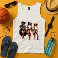 Black Cowgirl Western Rodeo Melanin Black History Texas Tank Top thumb 4